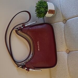 Michael Kors Wilma Dark cherry small chain cross body leather